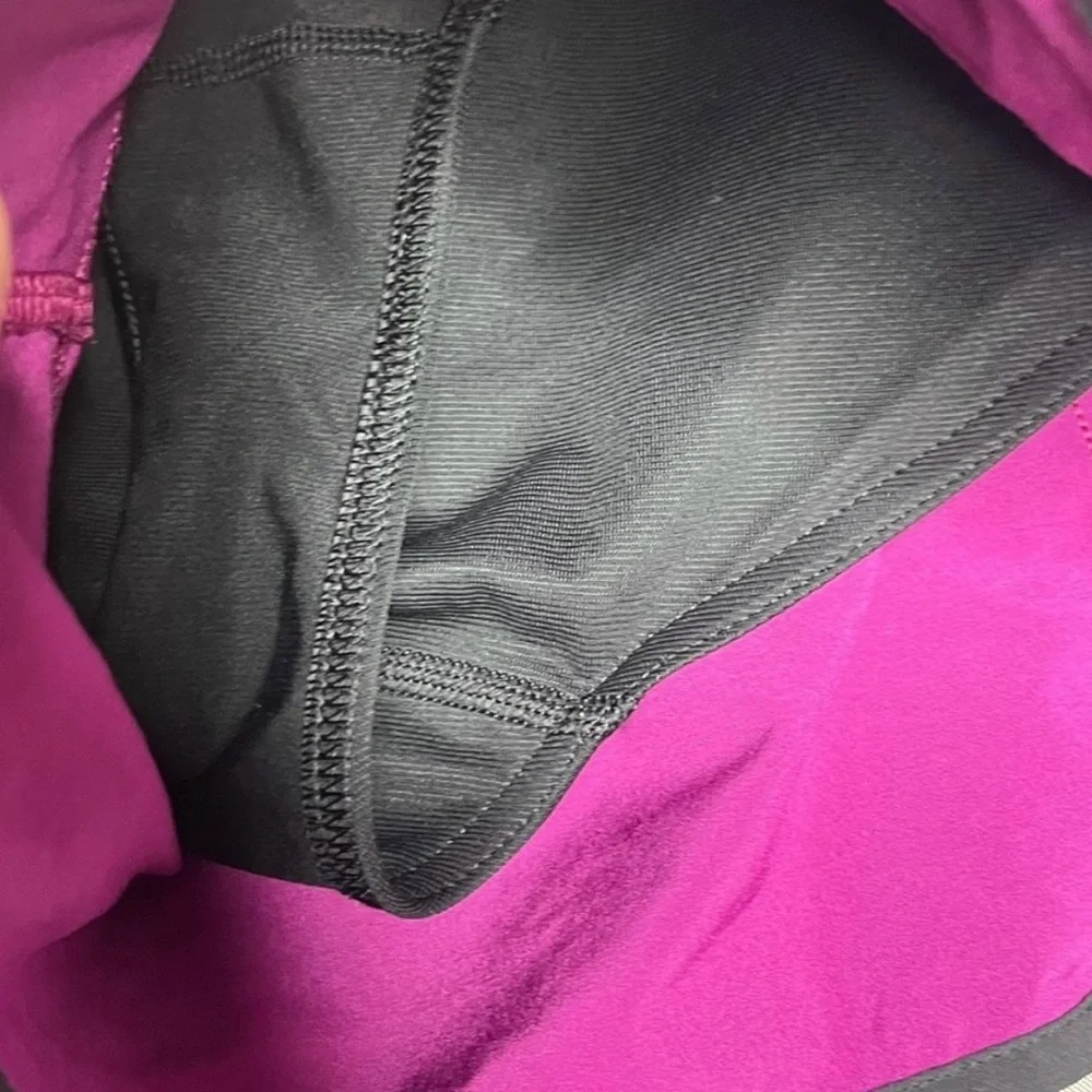 Lululemon Tracker Short III 4-way Stretch In Plum Black/Black Size 12
